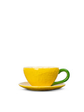 Lade das Bild in den Galerie-Viewer, Byon Design Cup and Plate Tasse und Unterteller Lemon Zitrone