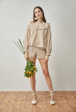 Lade das Bild in den Galerie-Viewer, Cotton Stripe Blouse Bluse &quot;Aimee&quot;
