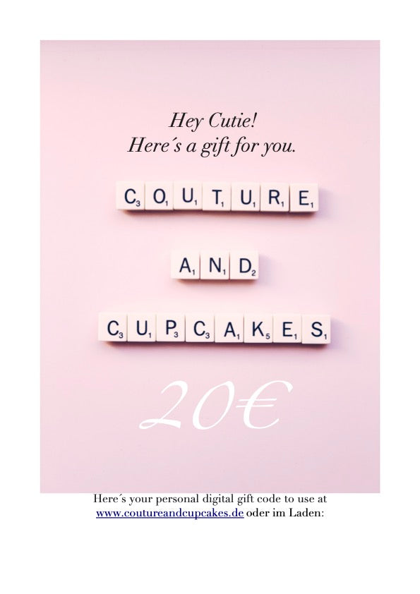 Couture & Cupcakes Digital Gift Card Gutschein