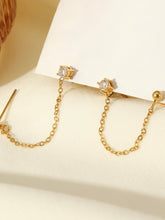 Lade das Bild in den Galerie-Viewer, Double Earrings Ohrringe &quot;Madison Chain&quot;
