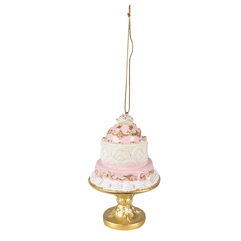 Cake Christmas Ornament Baumschmuck Rosa Gold