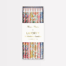 Lade das Bild in den Galerie-Viewer, Meri Meri x Liberty London Mixed Print Party Candles Kerzen
