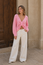 Lade das Bild in den Galerie-Viewer, Mohair 80% Bow Sweater Pullover Schleife Polly
