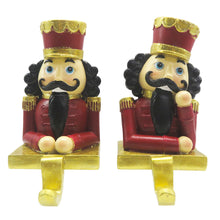Lade das Bild in den Galerie-Viewer, 2er Set Pink Nutcracker Nussknacker Sockenhacken Stocking Hooks
