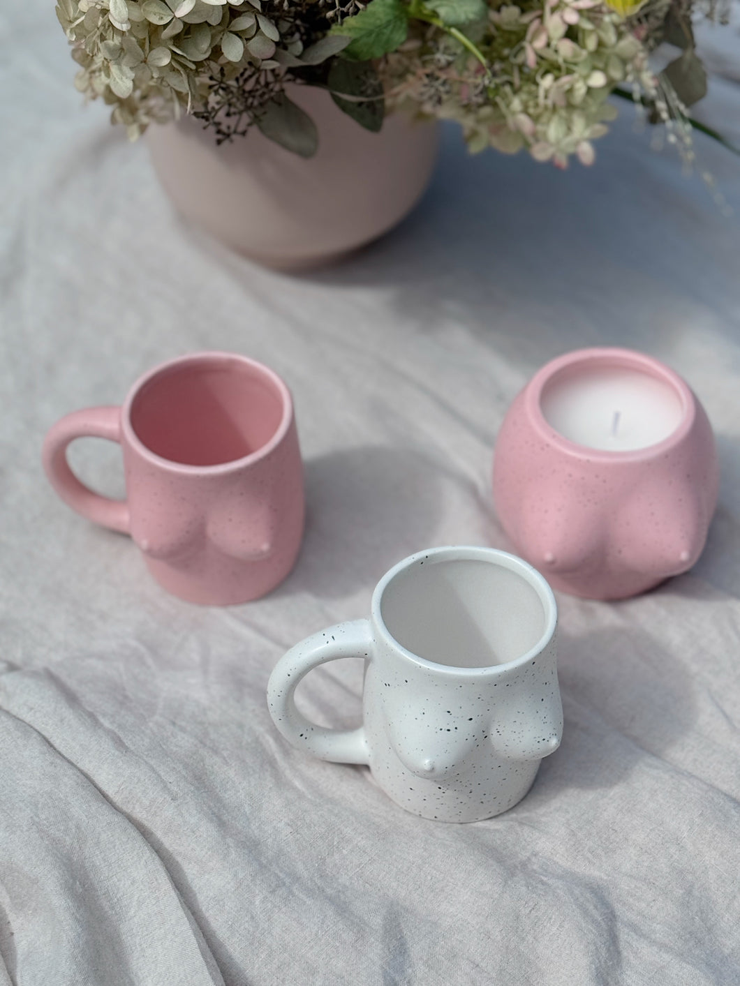 Ceramic Speckle Boobie Boob Mug Tasse