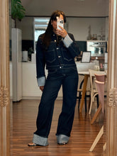 Lade das Bild in den Galerie-Viewer, Raw Denim Cropped Jeans Jacket Denim Jeansjacke Leila
