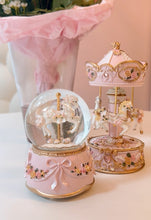 Lade das Bild in den Galerie-Viewer, Spieluhr Karusell Music Box Carousel Nostalgic Dream Rosa
