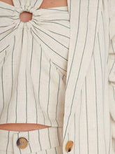 Lade das Bild in den Galerie-Viewer, Halter Striped Linen Effect Top &quot;June&quot;
