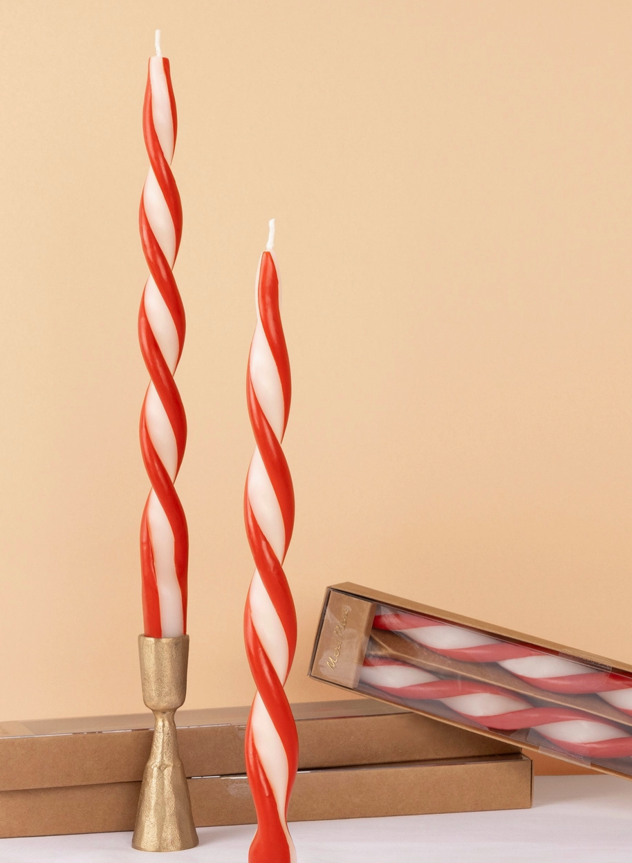 Meri Meri 2er Set Twist Candles Candy Cane