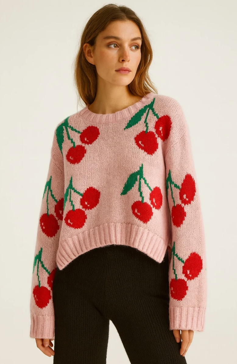 Cherry Sweater Pullover