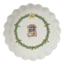 Lade das Bild in den Galerie-Viewer, Porcelain Vintage Baking Dish Bowl Serving Platter Nostalgic Christmas
