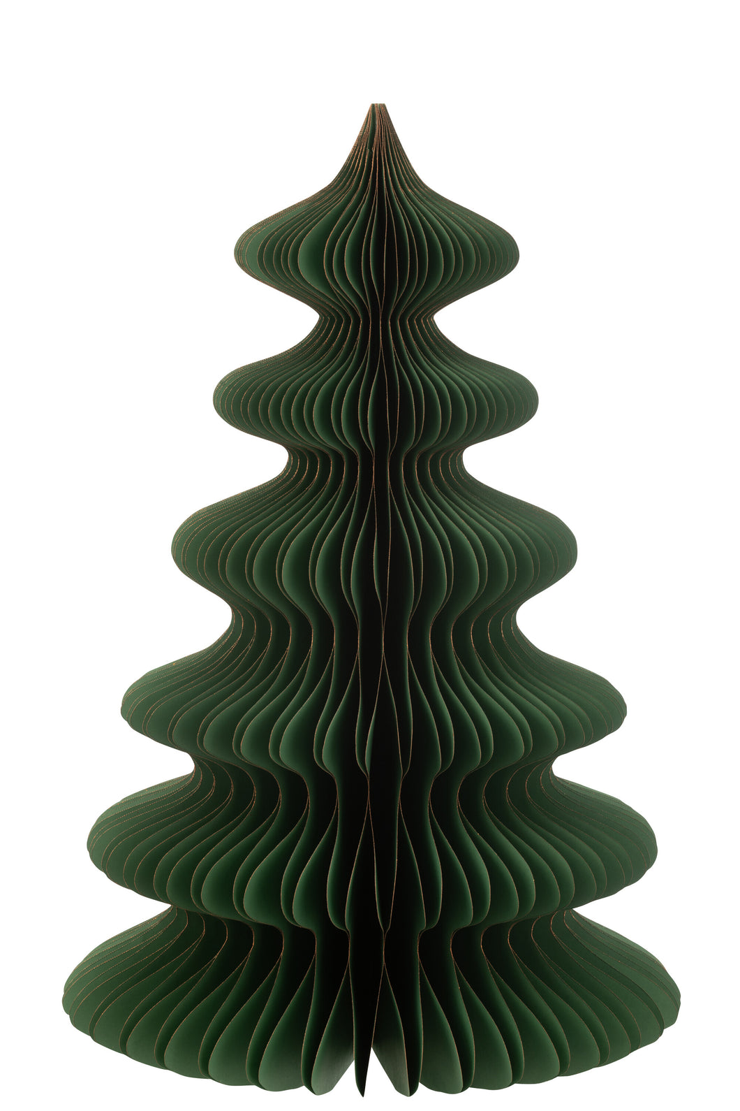 Foldable Christmas Paper Tree Papier Baum Magnetverschluss Alpine Green 62 cm
