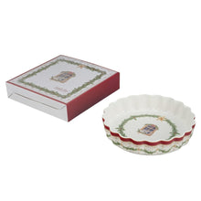 Lade das Bild in den Galerie-Viewer, Porcelain Vintage Baking Dish Bowl Serving Platter Nostalgic Christmas
