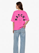 Lade das Bild in den Galerie-Viewer, Oversized Sweatshirt Embroidered Shirt Matcha Latte
