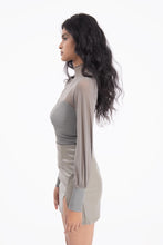 Lade das Bild in den Galerie-Viewer, Balloon Sleeve Sheer Blouse Top &quot;Leila&quot;
