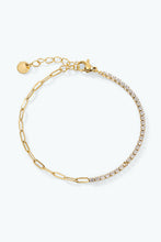 Lade das Bild in den Galerie-Viewer, Charm Armband Half Stone Chain
