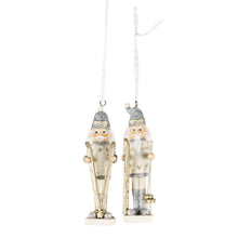 Lade das Bild in den Galerie-Viewer, Christmas Nutcracker Nussknacker Pärchen Ski Anhänger
