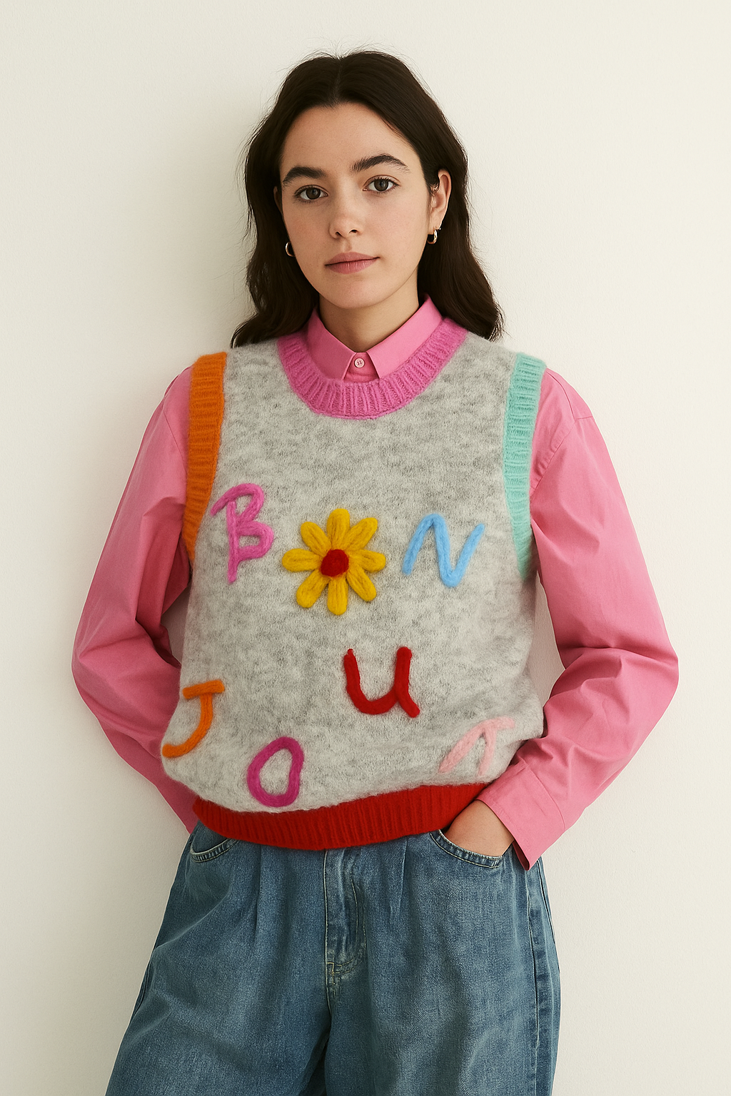 Sweater Vest Pullunder Bonjour