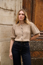 Lade das Bild in den Galerie-Viewer, Short Balloon Sleeve Wool Cardigan Jäckchen
