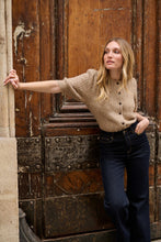 Lade das Bild in den Galerie-Viewer, Short Balloon Sleeve Wool Cardigan Jäckchen
