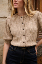 Lade das Bild in den Galerie-Viewer, Short Balloon Sleeve Wool Cardigan Jäckchen
