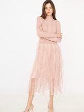 Lade das Bild in den Galerie-Viewer, Knit Sweater Dress Ruffle Tulle Kleid &quot;Sophia&quot;
