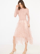 Lade das Bild in den Galerie-Viewer, Knit Sweater Dress Ruffle Tulle Kleid &quot;Sophia&quot;
