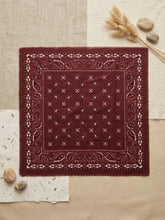 Lade das Bild in den Galerie-Viewer, Square Scarf Schal Tuch Bandana Paisley 110cm
