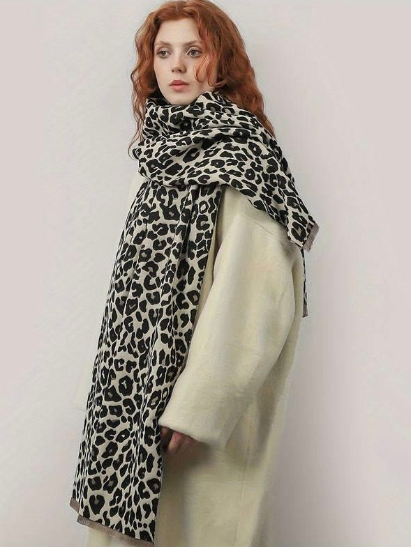 Leopard Double-sided Scarf Schal