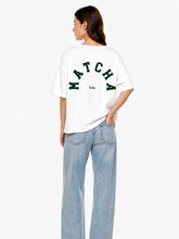 Lade das Bild in den Galerie-Viewer, Oversized Sweatshirt Embroidered Shirt Matcha Latte
