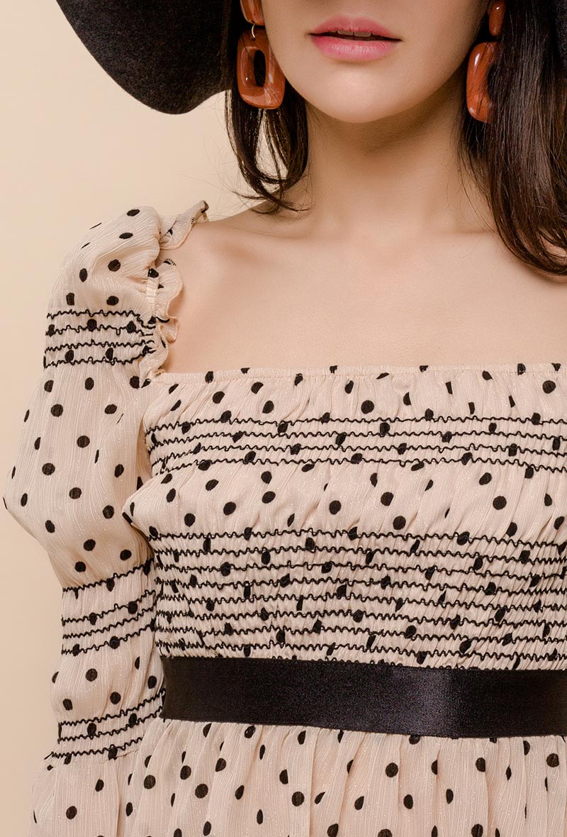 Polka Dot Blouse Bluse 