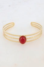 Lade das Bild in den Galerie-Viewer, Armreif Arm Cuff Naturstein Natural Stone Bangle
