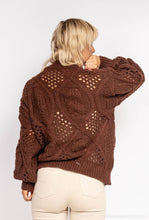 Lade das Bild in den Galerie-Viewer, Chunky Knit Sweater Pullover Brown Amelia
