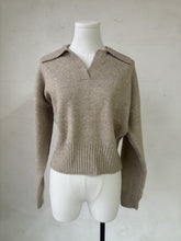 Lade das Bild in den Galerie-Viewer, Sweater Collar Pullover mit Polokragen &quot;Ivy&quot;
