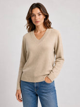Lade das Bild in den Galerie-Viewer, V-Neck Basic Sweater Pullover Cashmere Blend Eloise
