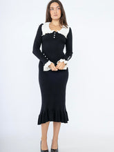 Lade das Bild in den Galerie-Viewer, Chic Knit Dress with Peter Pan Collar Strickkleid &quot;Amanda&quot;
