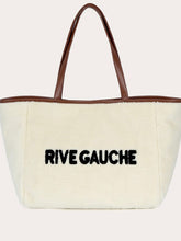 Lade das Bild in den Galerie-Viewer, Teddy Tote Shoulder Bag Shopper &quot;Rive Gauche&quot;
