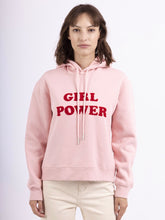 Lade das Bild in den Galerie-Viewer, Embroidered Hoodie Kapuzenpullover &quot;GIRL POWER&quot;
