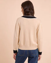 Lade das Bild in den Galerie-Viewer, Contrast Cardigan Sweater Pullover &quot;Penelope&quot;
