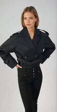 Lade das Bild in den Galerie-Viewer, Short Cropped Trenchcoat Jacke Fiona
