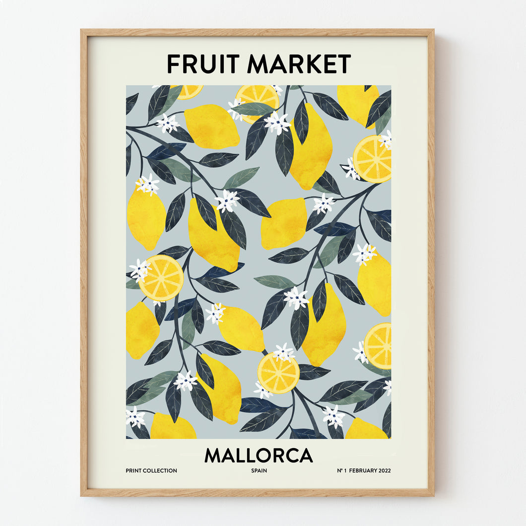 Fruit Market Mallorca Art Print 30 x 40 cm