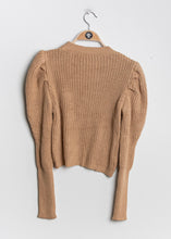 Lade das Bild in den Galerie-Viewer, Cable Knit Sweater Puff Sleeves Pullover &quot;Polly&quot;
